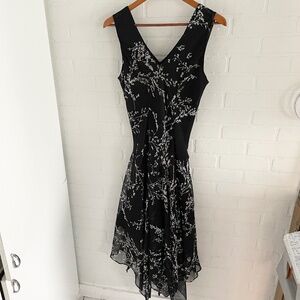 Vintage Y2K 90s Maxi dress Asymmetrical Sequins Whimsical Dark Fairy Romantic L